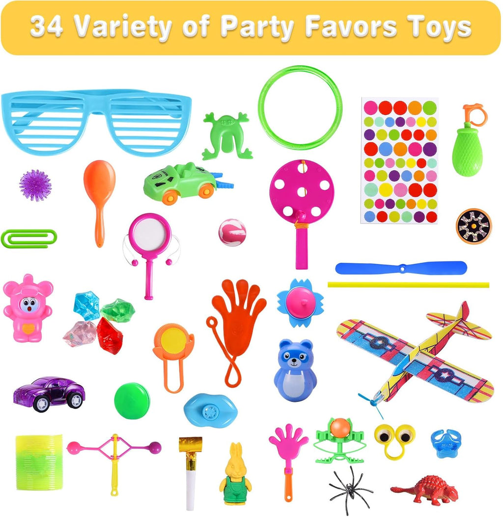 Max Fun 218pcs Party Favors for Kids Bulk Toys Assortment U26283