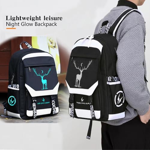 Boys Laptop Backpack with USB Port, Anti-Theft Lock, Blue C49819