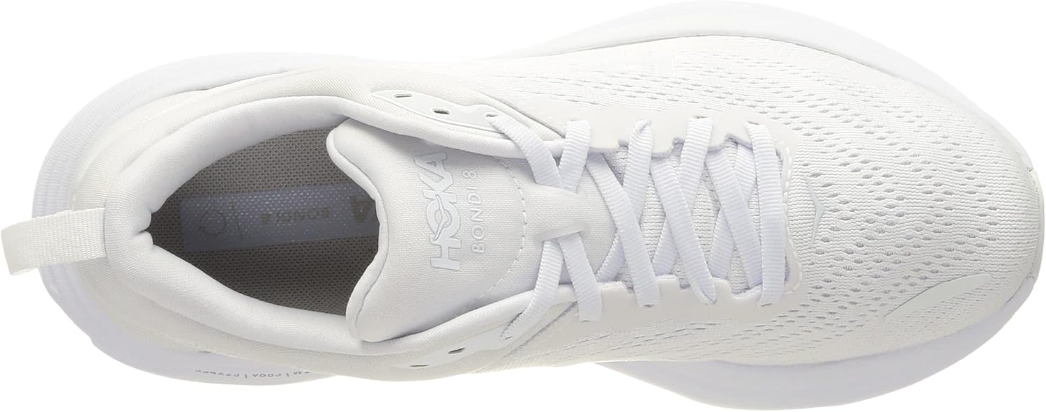 Hoka Women's Bondi 8 Sneaker White/White 10.5 S404747