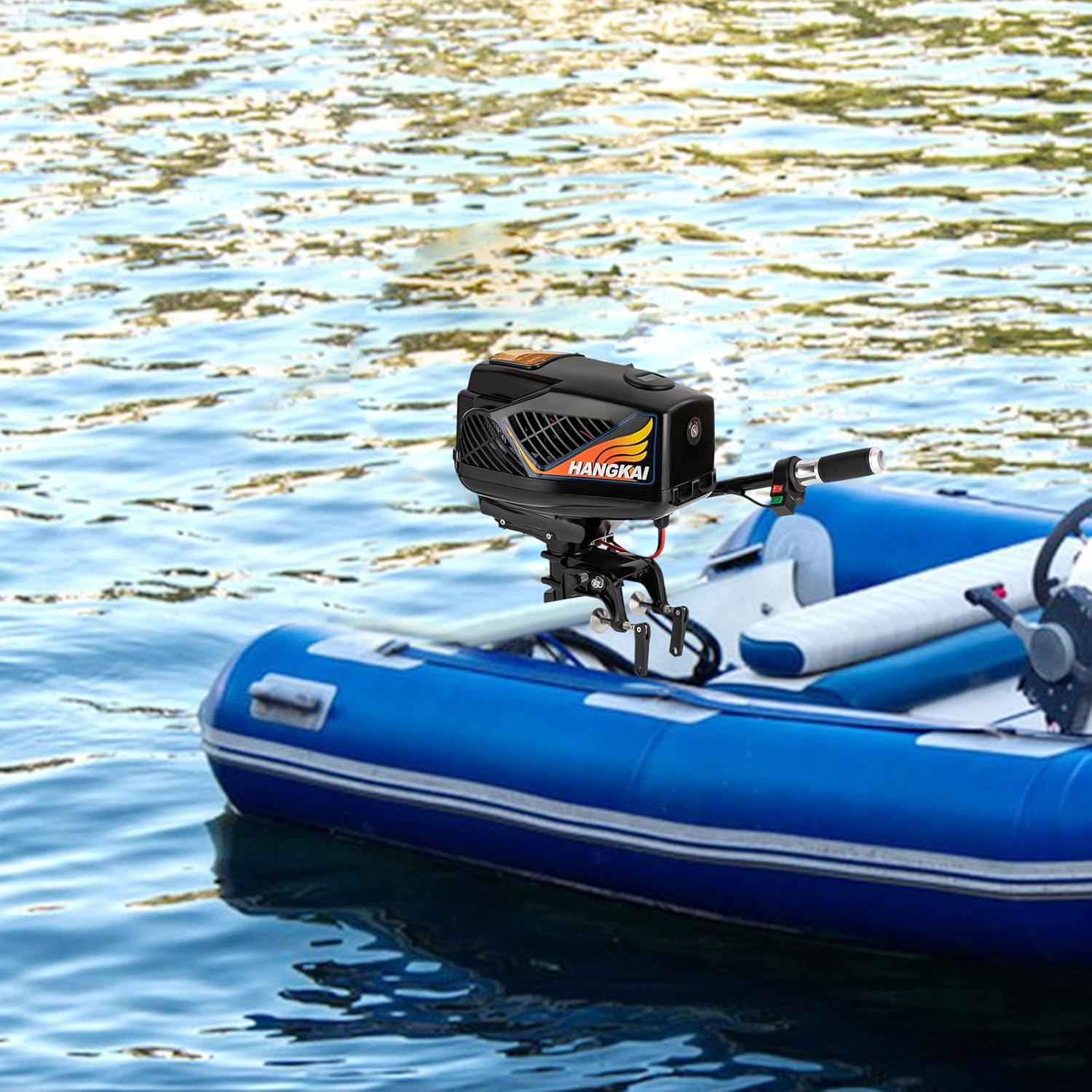 Short Shaft Electric Outboard Motor 1200W Brushless for Fishing Boats Kayak B3895