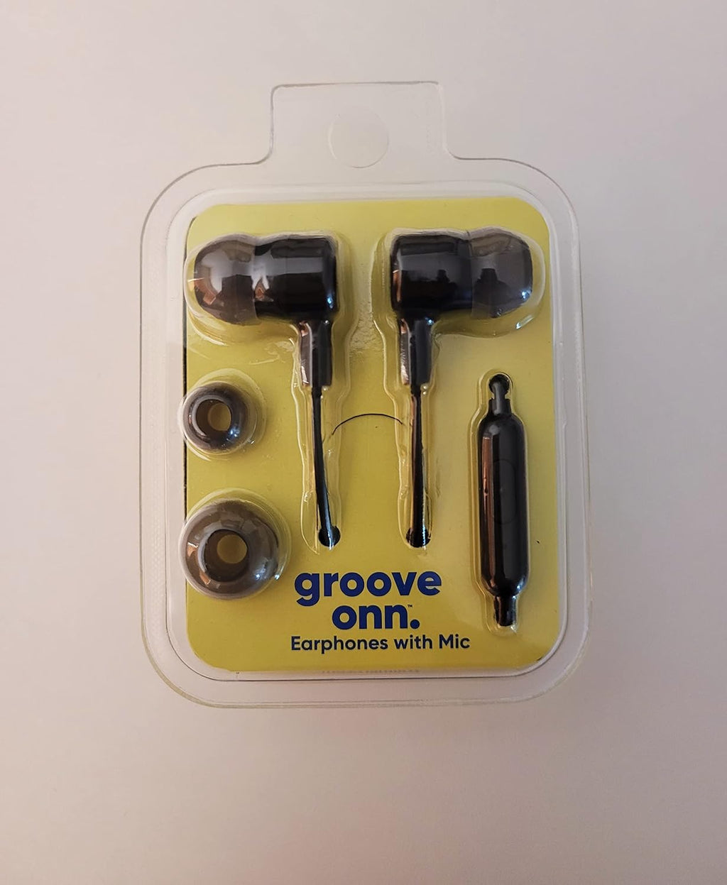 ONN Groove Earphones with Mic (Black)