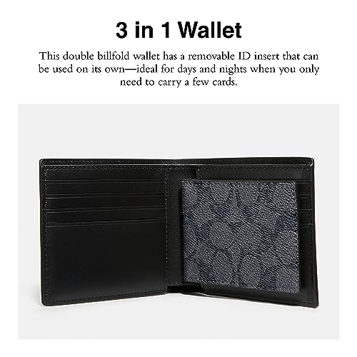 Coach 3-in-1 in Signature Charcoal/Black H1846