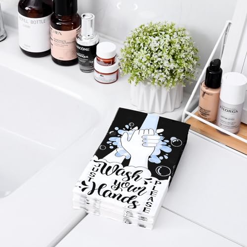 Homlouue 100 PCS 3 Ply Disposable Hand Towels for Bathroom B985