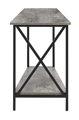 Tucson Wedge End Table, Faux Birch / Black L6387