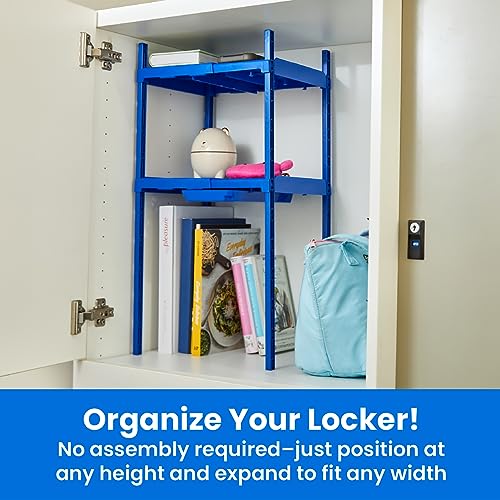 LockerMate Double Locker Shelf, Adjustable, Black Z4603