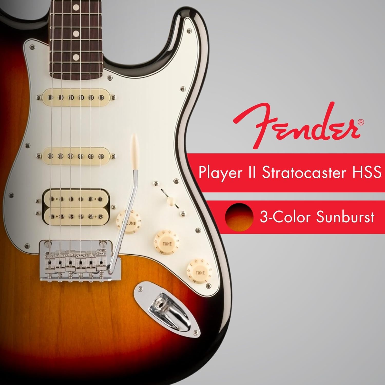 Fender Player II Stratocaster HSS Rosewood Fingerboard 3-Color Sunburst V341914