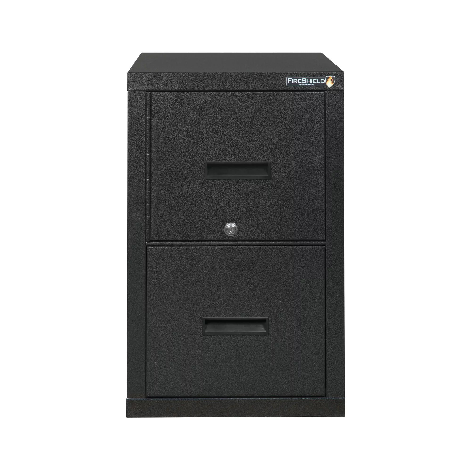 FireKing® FireShield 22" Vertical 1-Drawer File Cabinet and Safe, Black Stone M99241