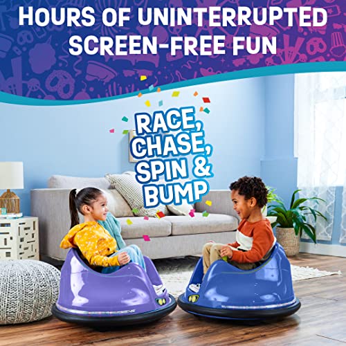 Flybar FunPark 6V Bumper Car for Toddlers, Ages 1.5-4 Years, LED Lights, 360 Degree Spin R698