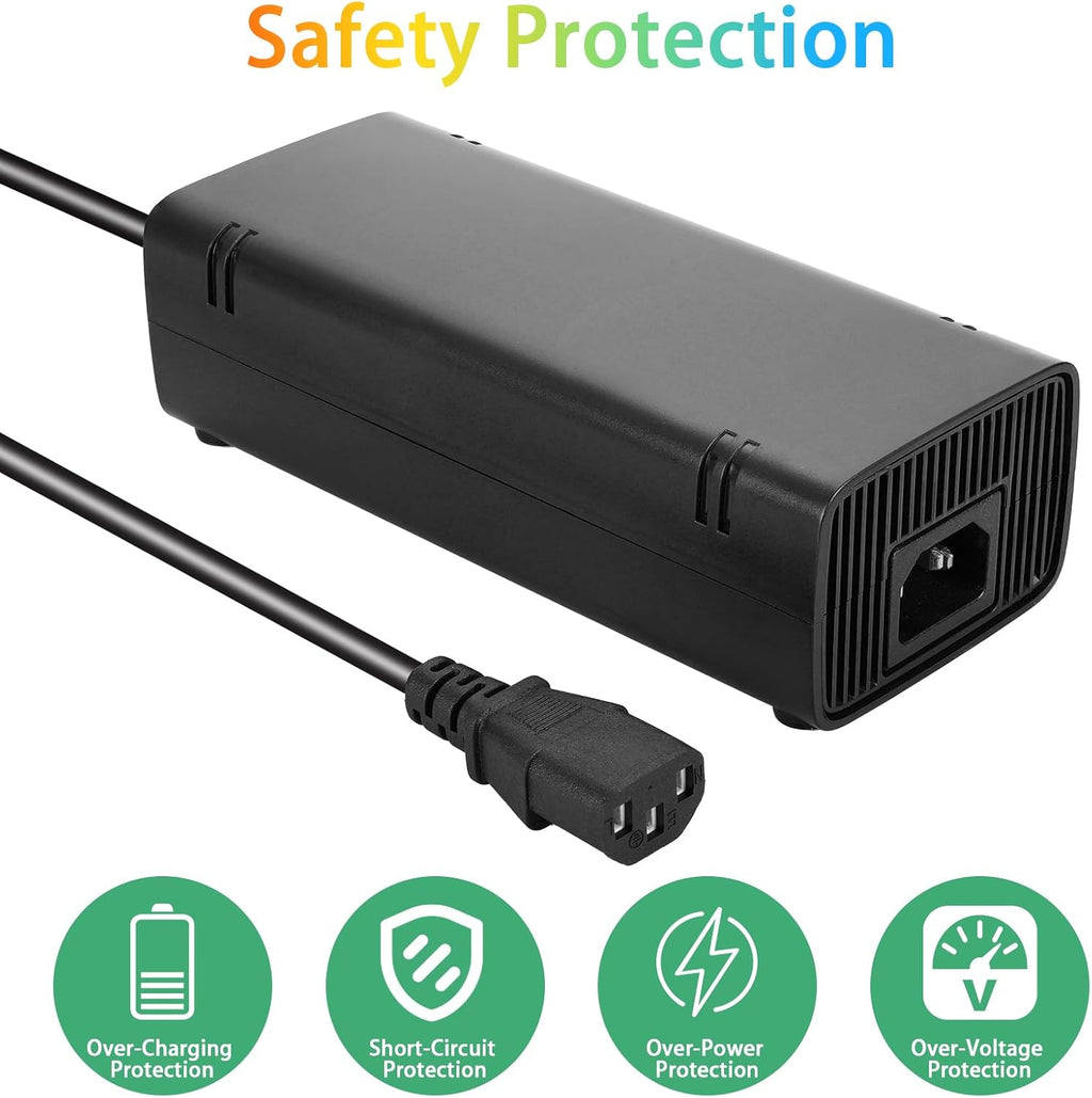 Xbox 360 E Power Supply with AC Adapter and Power Cord Q392
