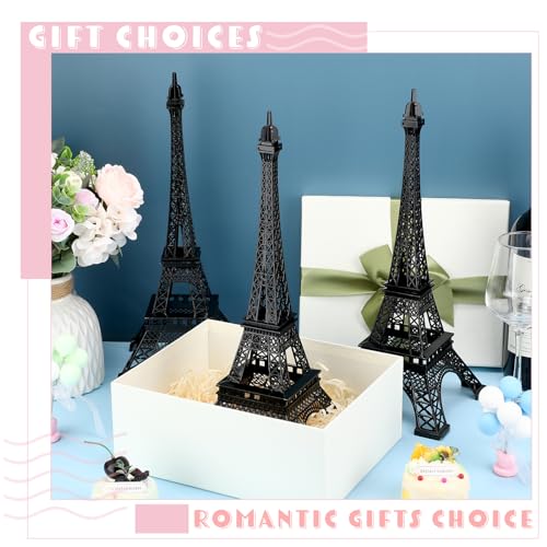 Eiffel Tower Statue Decor 15 Inch 10 Inch Metal Collectible Figurine Paris Cake Topper Black U212