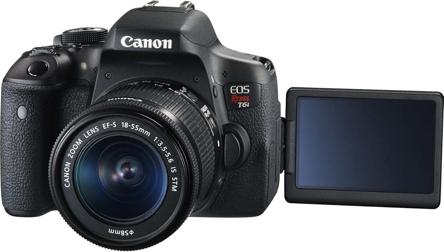 Canon EOS Rebel T6i Digital SLR with EF-S 18-55mm STM Lens O95306