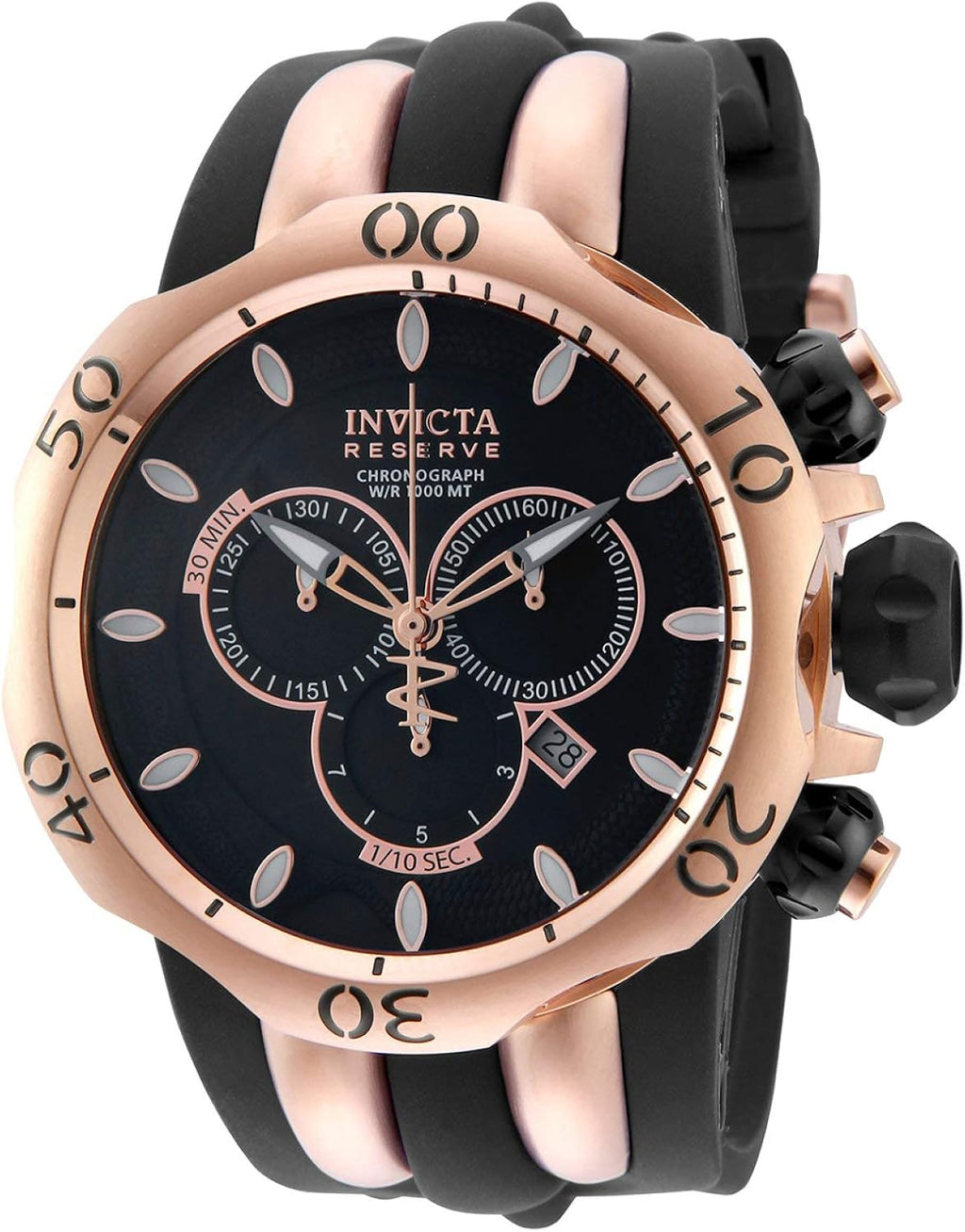 Invicta Men's 10830 Venom Analog Display Swiss Quartz Black Watch