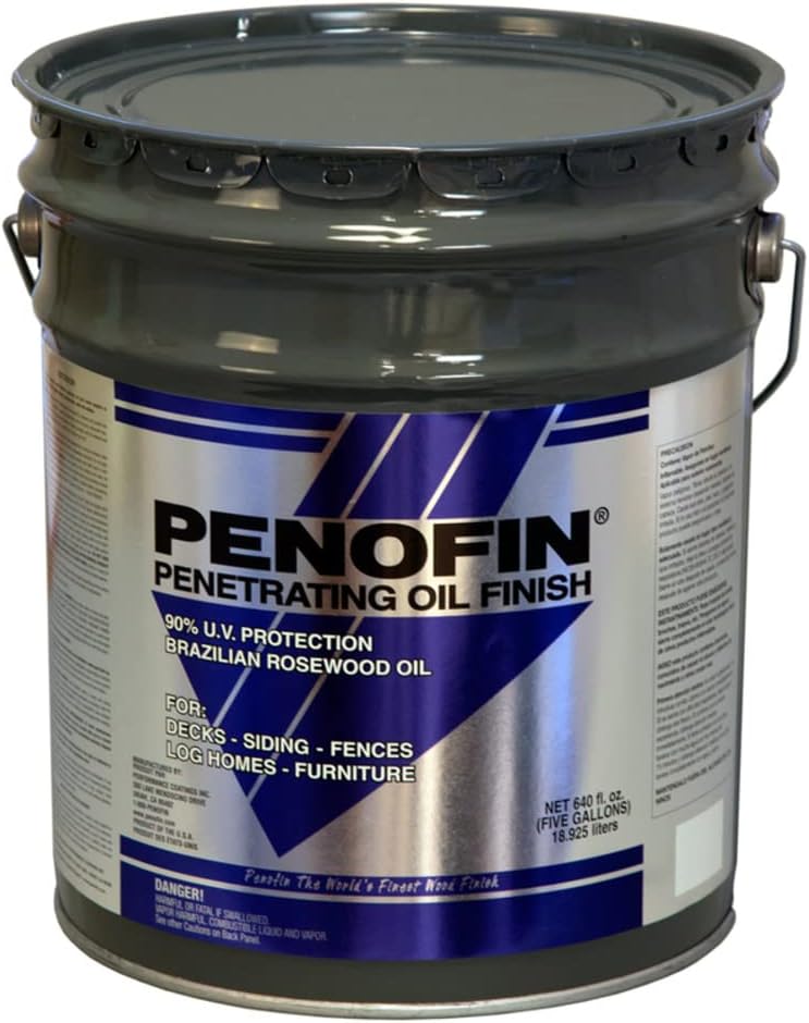 Penofin Blue Semi-Transparent Clear Oil-Based Wood Stain 5 Gal