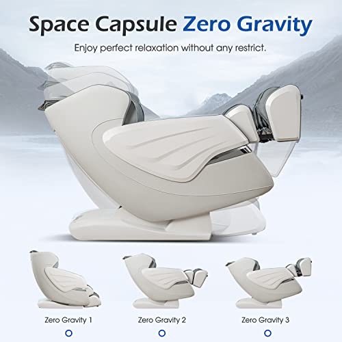 Real Relax 4D Massage Chair Full Body Zero Gravity Recliner with Bluetooth K16777