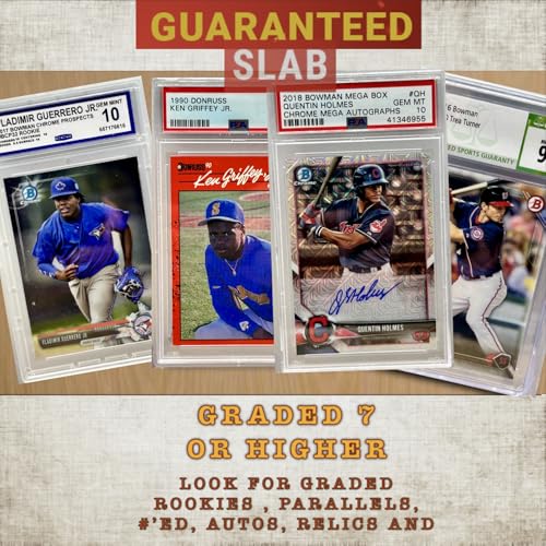 Baseball Graded Mystery Hot Pack - 3 Cards - 1 Griffey Jr. Card P1679