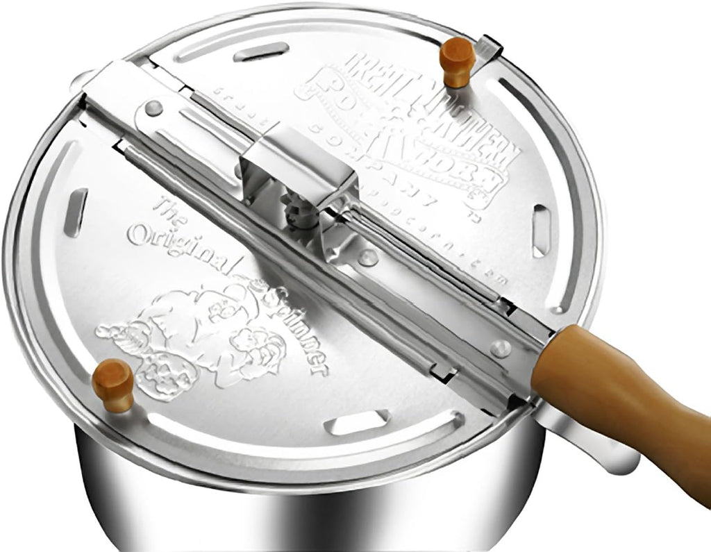 Great Northern Popcorn 6-Quart Stovetop Popcorn Popper with Hand Crank F10672