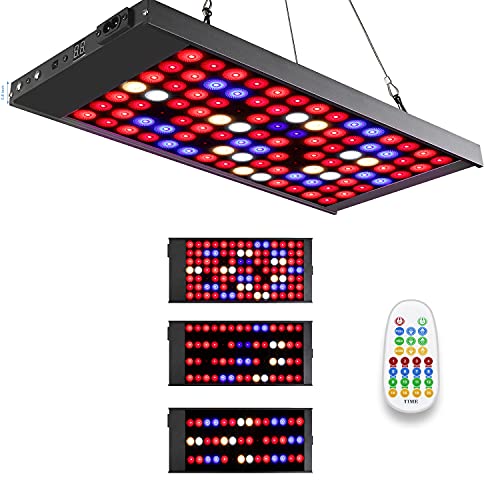 Led Grow Lights,300W Led Grow Light with 4 Dimmable Levels 3 Modes Timing Function,Full Spectrum Led Grow Light for Indoor Plants,seed starting,Hydroponics Growing Light, Multiple Panels Can Be Conn