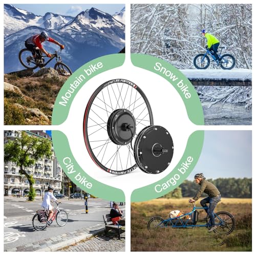 Ebike Conversion Kit 48V 1000W Brushless Rear Hub Motor for 135-142mm Dropout H689265