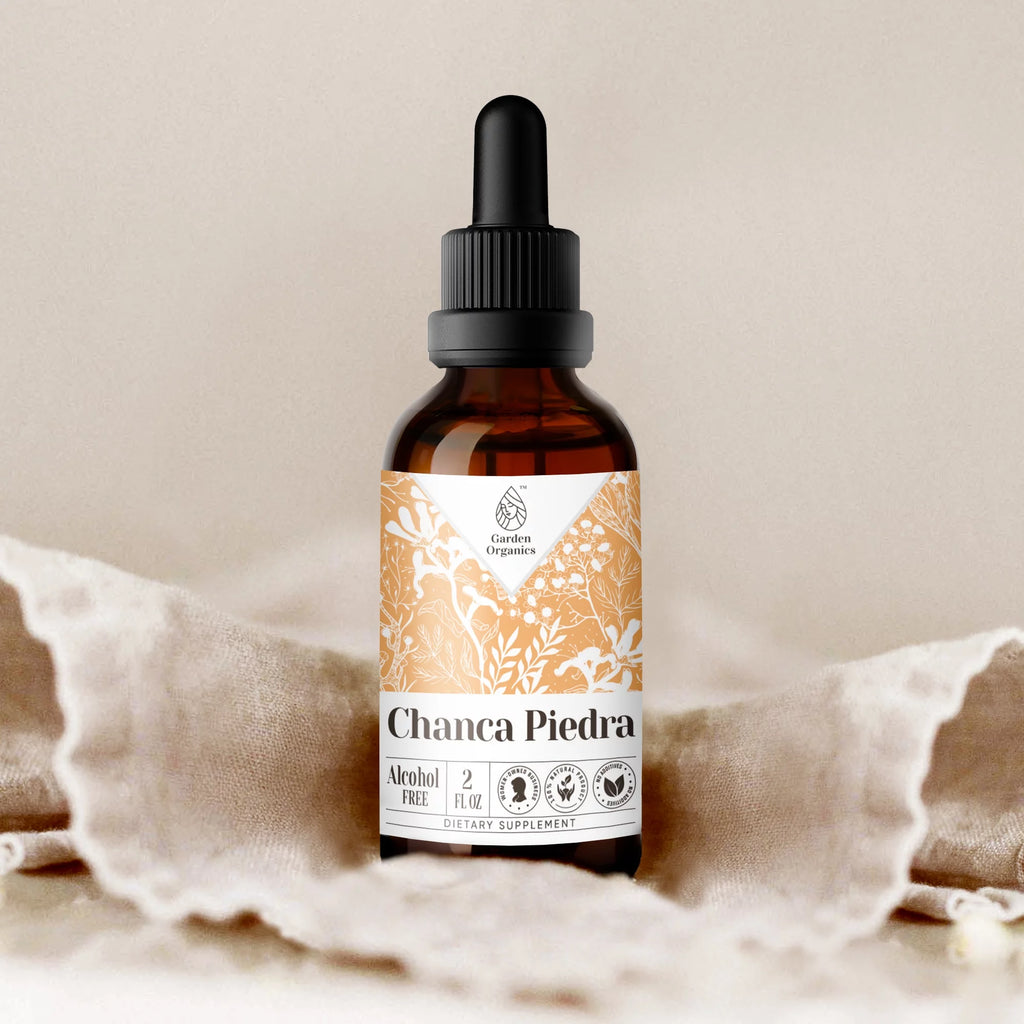 Garden Organics Chanca Piedra Tincture Alcohol-FREE Extract, Organic Chanca Piedra (Phyllanthus niruri) Dried Herb 2 oz