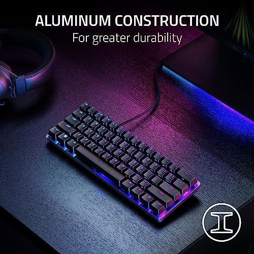 Razer Huntsman Mini 60% Gaming Keyboard, Clicky Optical Switches, RGB, Black B384275