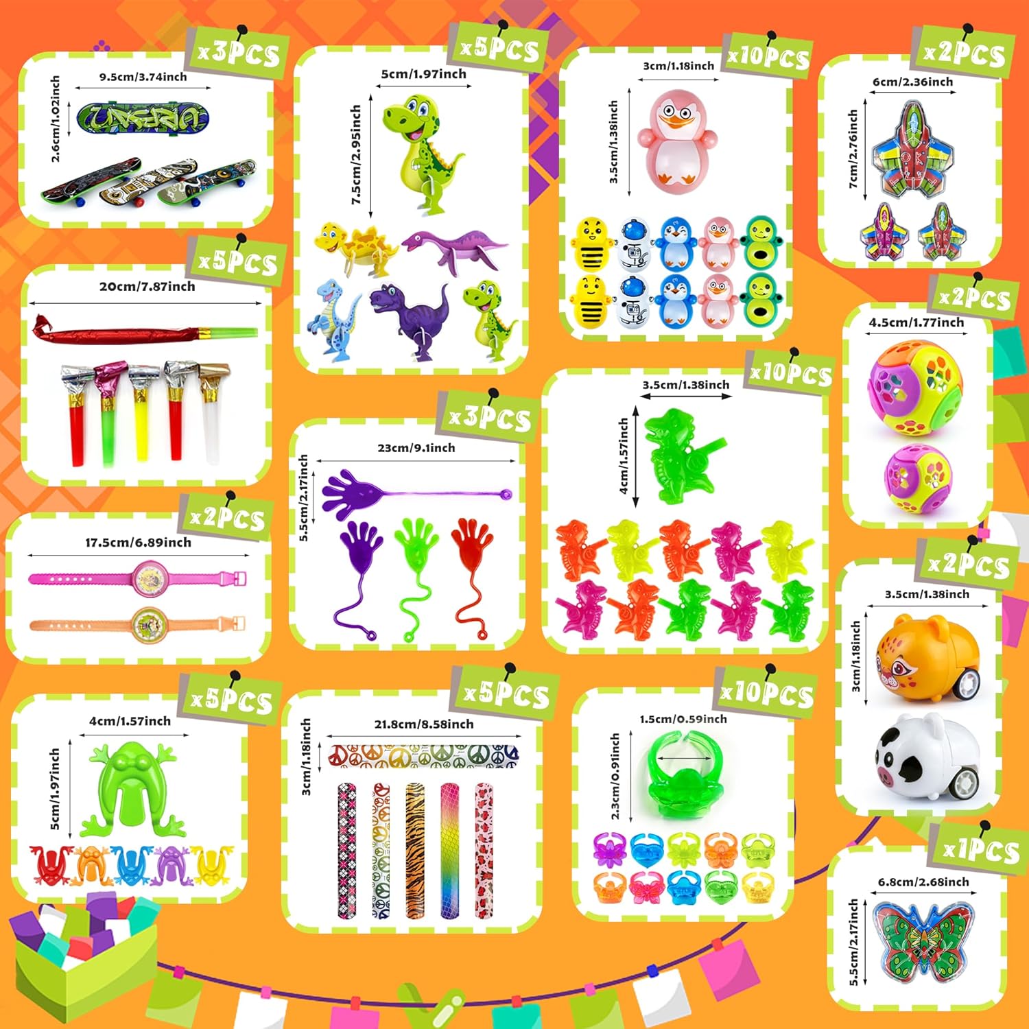 65PCS Party Favors Toy Assortment for Classroom Rewards Birthday Gift P60860