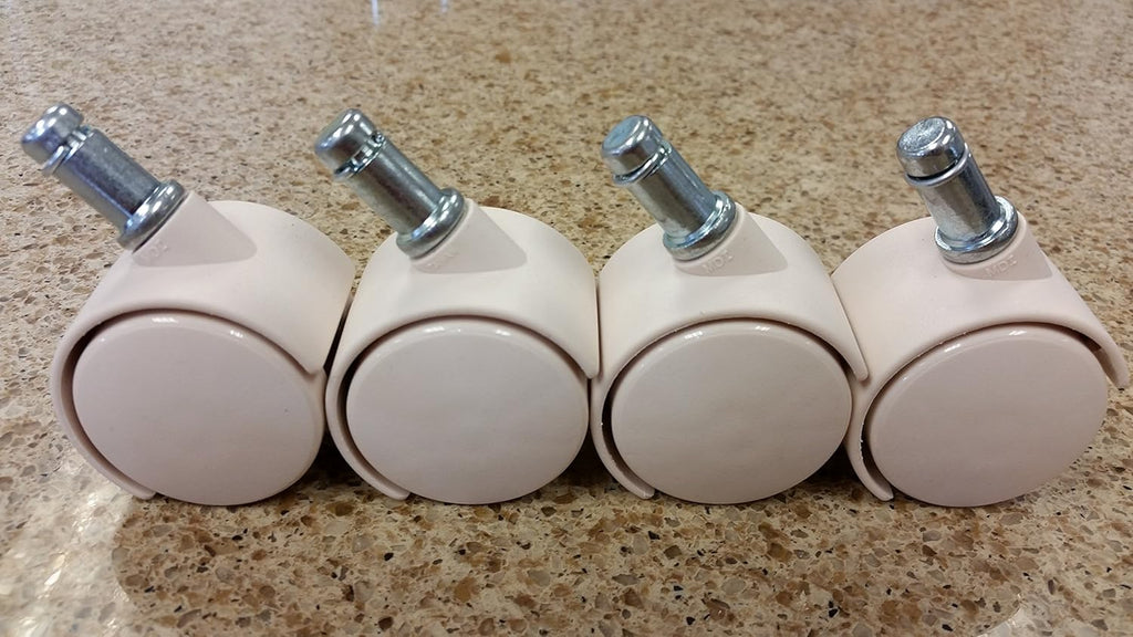 Chromcraft Casters Almond Sand Set of 8 E329
