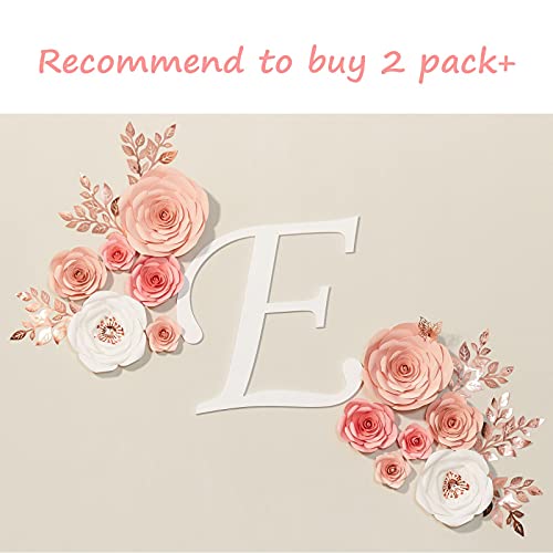 Paper Flowers Wall Decorations, Large 3D Artificial Flowers for Nursery, Wedding, Party Backdrop V6866