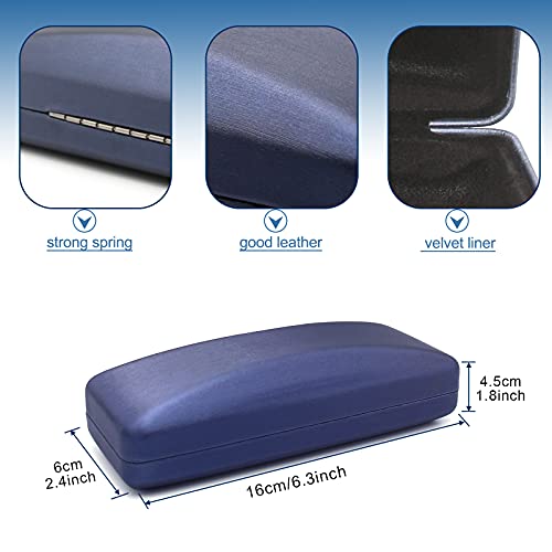 Hard Shell Eyeglass Case with Cleaning Cloth for Men Women U118180