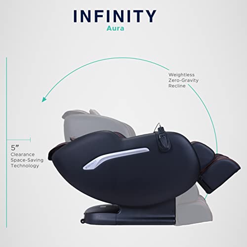 Infinity Aura Full Body Zero Gravity Massage Chair with Lumbar Heat, Black K28893