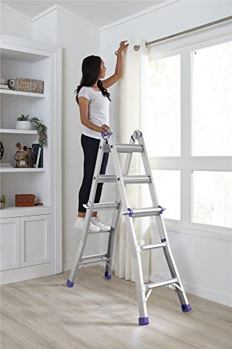 COSCO 18 ft Aluminum Multi-Position Ladder, 300 lb Type IA Y5449