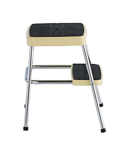 COSCO Stylaire Retro 1-Step Steel Step Stool Yellow N501