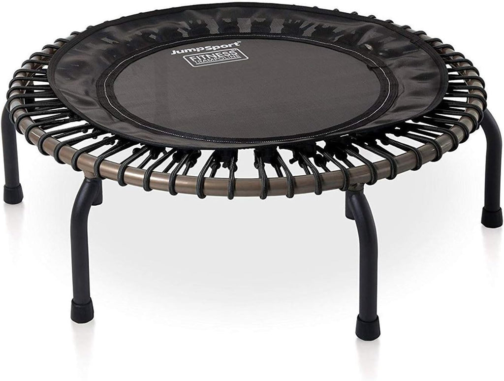 JumpSport 350 PRO 39-Inch Fitness Rebounder Trampoline with Steel Handle Bar, Black H836828