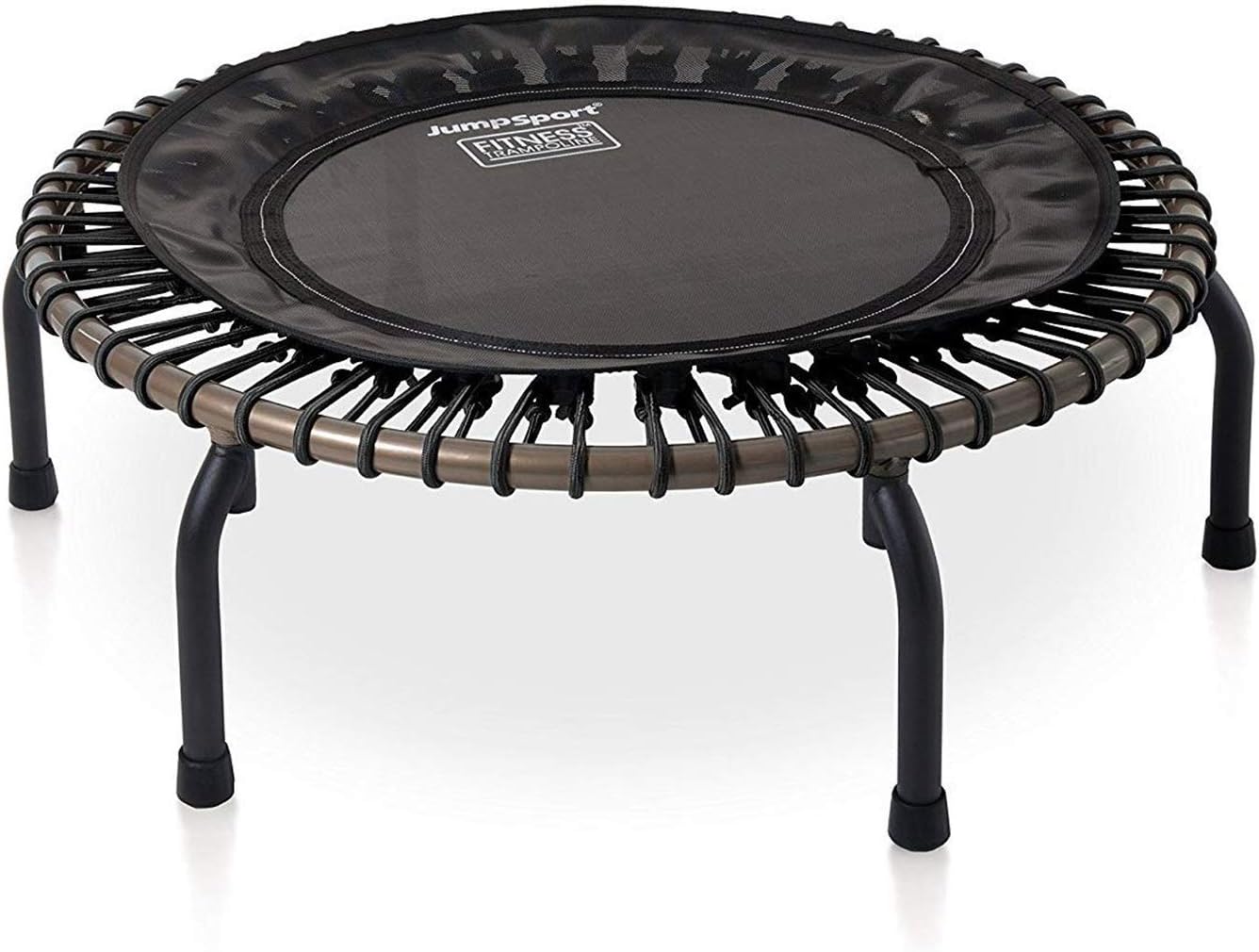 JumpSport 350 PRO 39-Inch Fitness Rebounder Trampoline with Steel Handle Bar, Black H836828