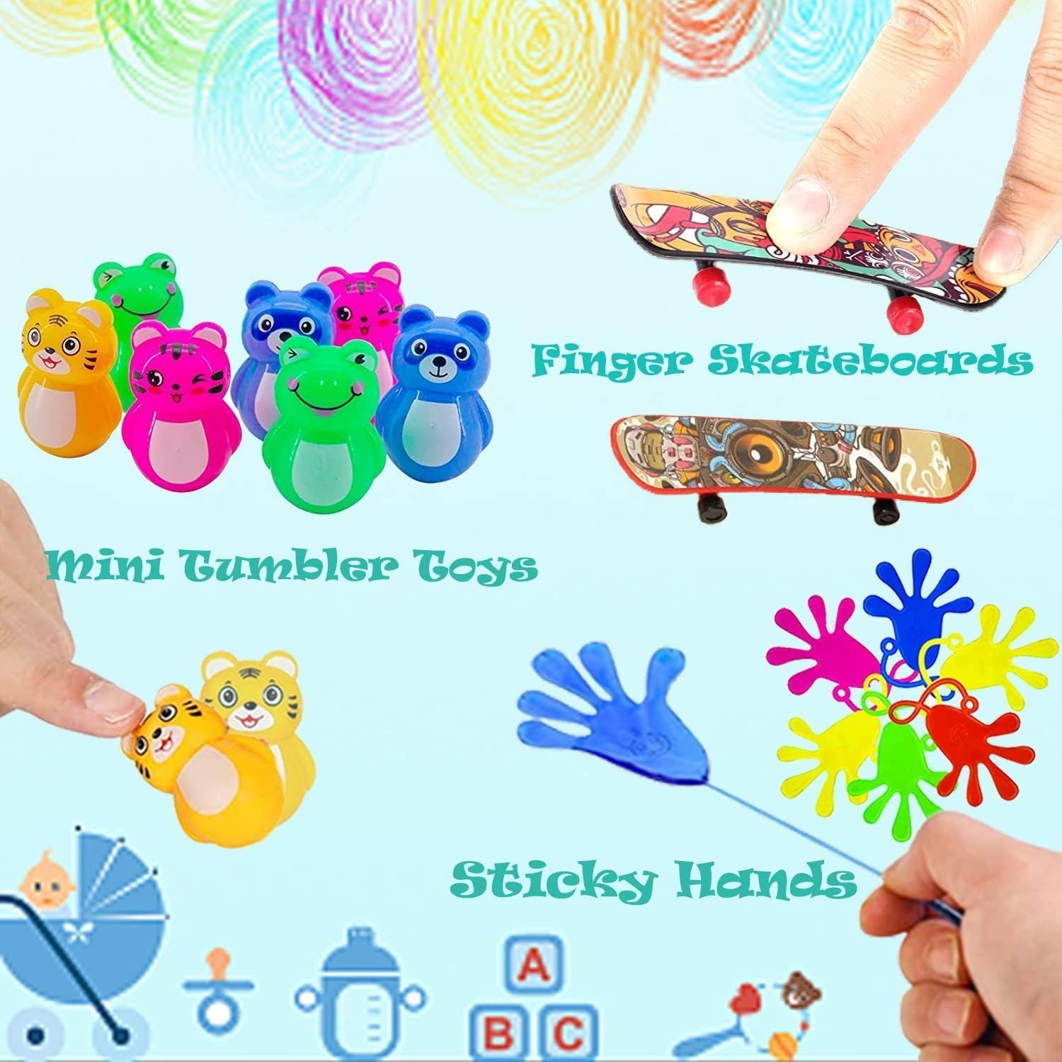 100 Pcs Party Favors Treasure Box Toys for Kids Classroom Carnival Prizes M857763