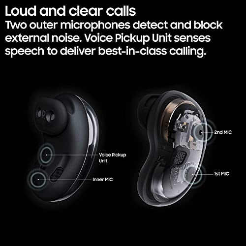 SAMSUNG Galaxy Buds Live True Wireless Earbuds, Active Noise Cancelling, Mystic Black H837