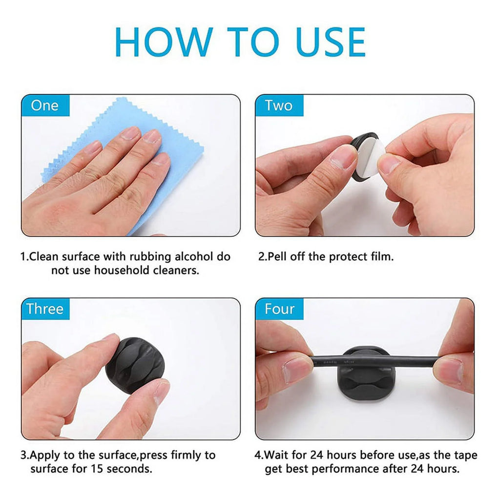 Cable Management Organizer Kit 173 Pcs with Adhesive Clips and Cable Ties Z497689