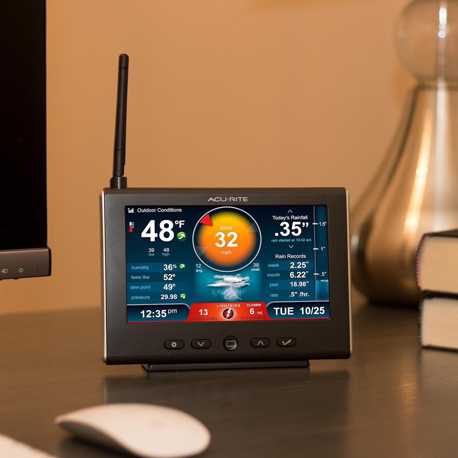 AcuRite Iris 5-in-1 Weather Station with HD Display and Lightning Detection Z35581