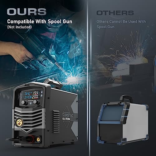 140Amp MIG Welder 110V, 3 in 1 Flux Core/Lift TIG/Stick with IGBT Inverter N8335
