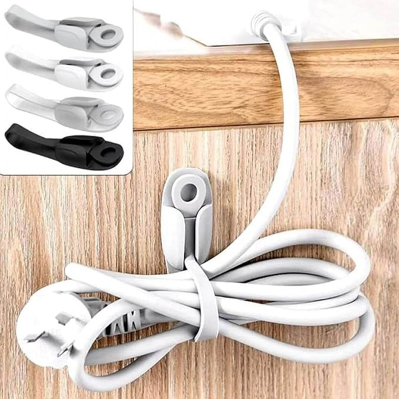 Wall Mounted Adhesive Cord Holder Organizer for Kitchen Appliances W505372