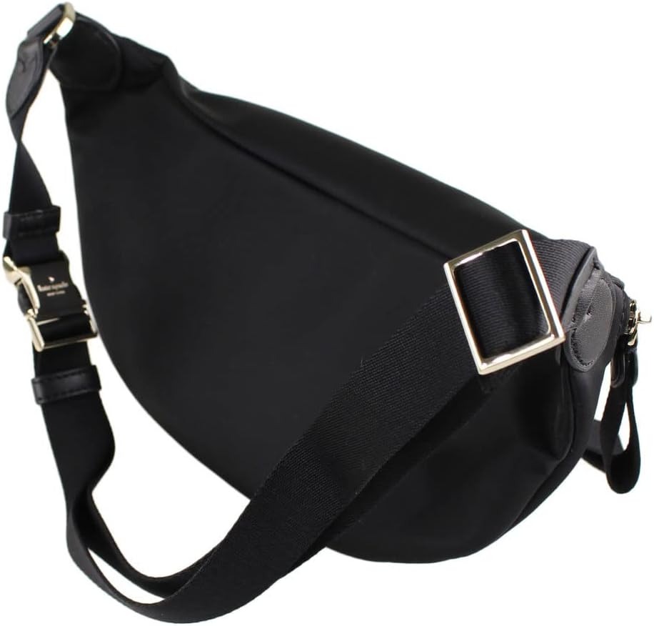 KATE SPADE CHELSEA Belt Bag Waist Pack Black Nylon Leather S3544