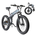 PEXMOR Electric Bike for Adults, 750W(Peak 1000W) 30MPH | Full Suspension Ebike, 60+ Miles 48V 12AH Removable Battery, 26" Fat Tire Foldable Mountain Commuter Electric Bicycle 21 Speed, UL2849