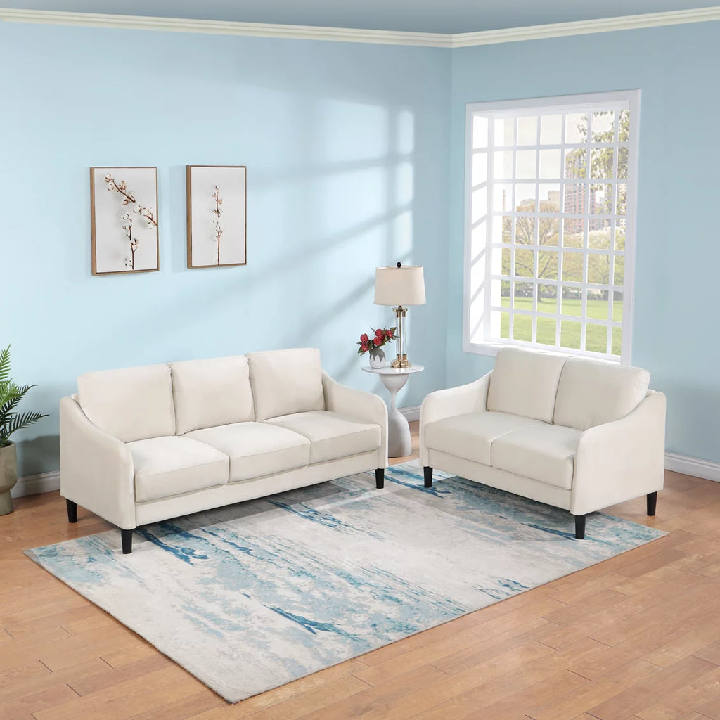 YC 51.5" Loveseat Sofa Small Couch for Small Space, Beige G279695
