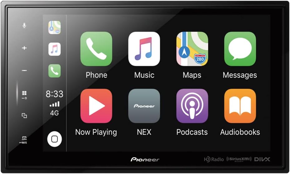 PIONEER CAR DMHC5500NEX 8-inch Modular Solutions Digital Media Receiver Wireless Carplay Mechless Amazon Alexa When Paired with Pioneer Vozsis App, Android Auto, Apple, Bluetooth, HD Radio