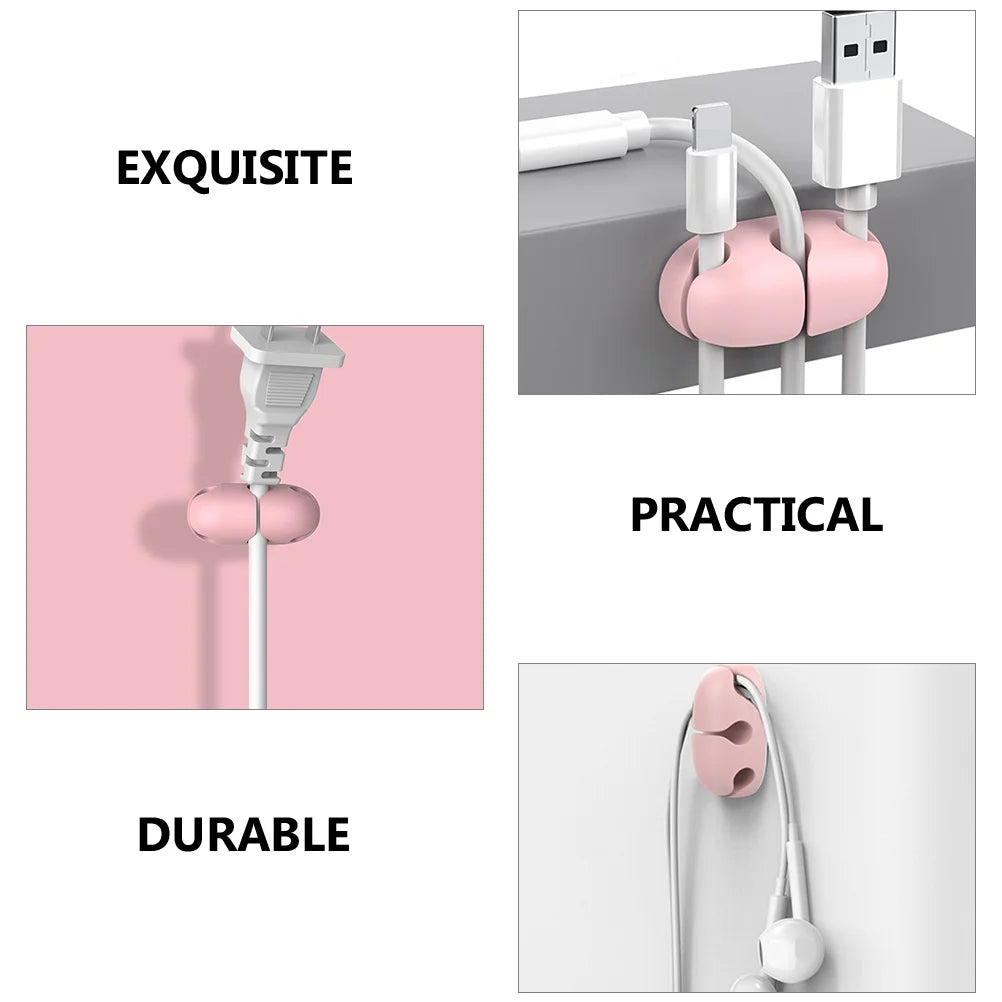 Cable Manager Wire Organizer Self Adhesive Cord Clips, 6 Pcs K878