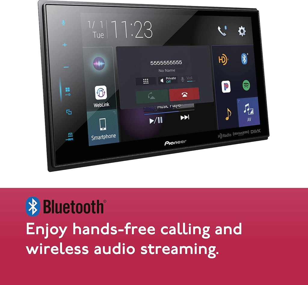 Pioneer DMH-C5500NEX 8-inch Digital Media Receiver with Wireless CarPlay and Android Auto L65334