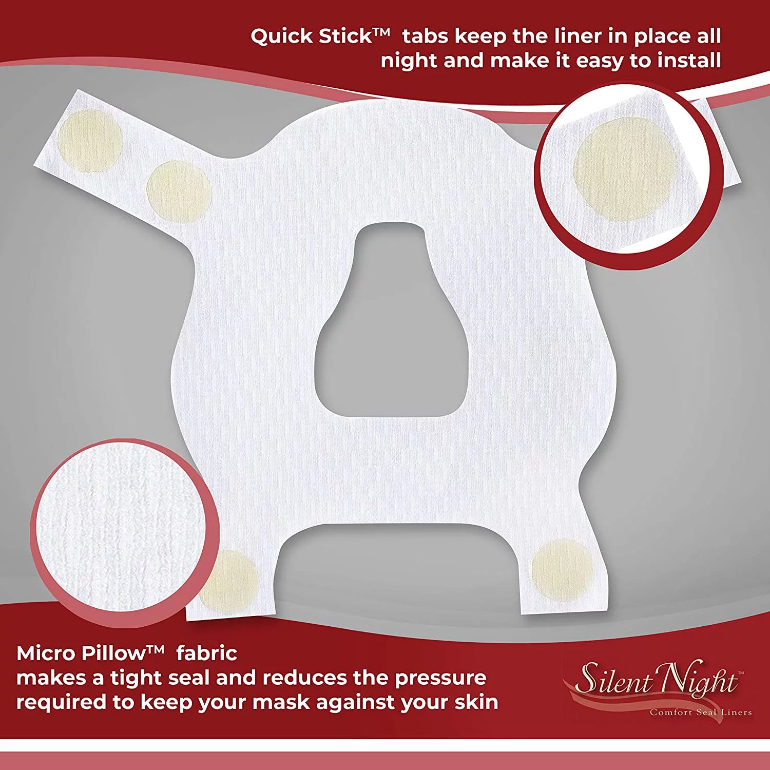 Silent Night Mask Liners Full Face Medium Z1556