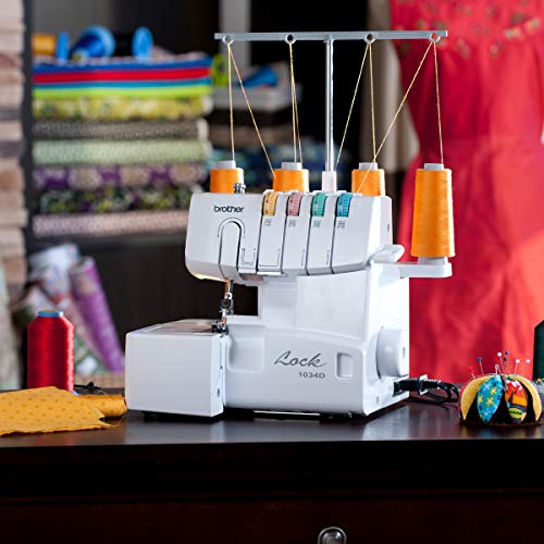 Brother 1034D Metal Frame Serger, White I349