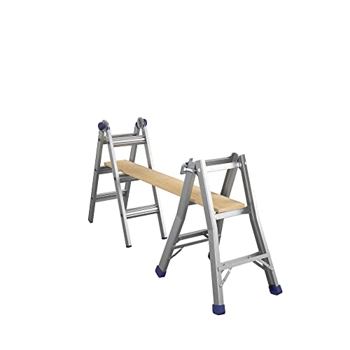 COSCO 18 ft Aluminum Multi-Position Ladder, 300 lb Type IA Y5449