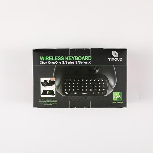 TiMOVO Wireless Chatpad Keyboard for Xbox One & Series X/S, Black Z64892