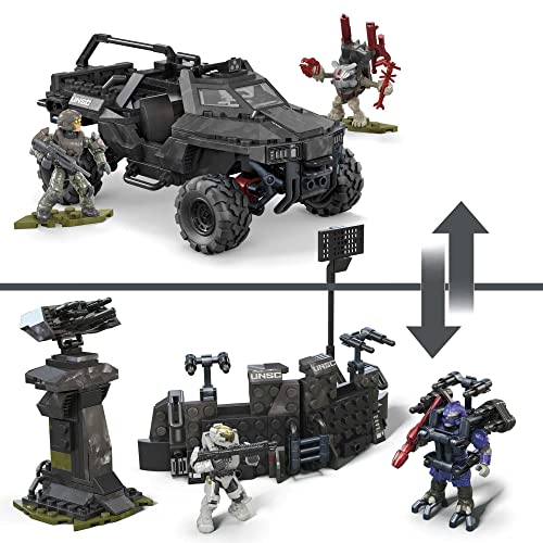Mega Halo Infinite UNSC Razorback Blitz Vehicle Building Toy Set, 303 Pieces P7227